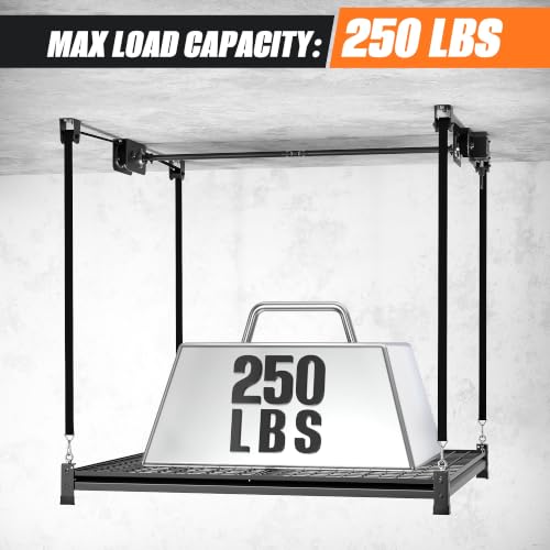 TORACK Ceiling Storage Rack, 48" x 48" Overhead Garage - Image 6