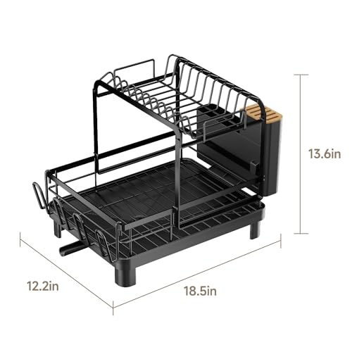 Runnatal 2-Tier Dish Drying Rack, Large Dish Drainer | All Products - Image 4