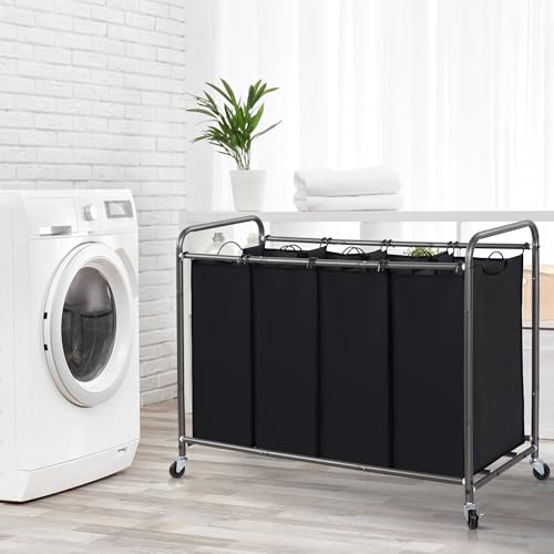 STORAGE MANIAC 3 Section Laundry Sorter, Laundry Hamper - Image 3