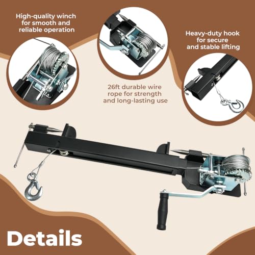 Attic Utility Lift System with 250LBS Manual Winch - Image 7