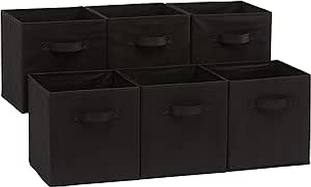 Amazon Basics Collapsible Fabric Storage Bins Organizer - Image 1