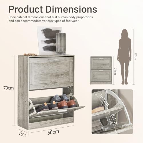 Haotian Enclosed Shoe Rack for Entryway - Image 4