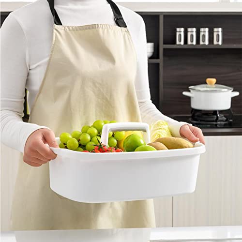 Large Cleaning Supplies Caddy Portable Shower Caddy Basket White - Image 3