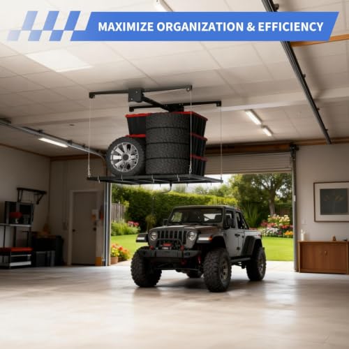 Heavy Duty Overhead Garage Storage Rack 4x4 ft – | Garage Storage - Image 4