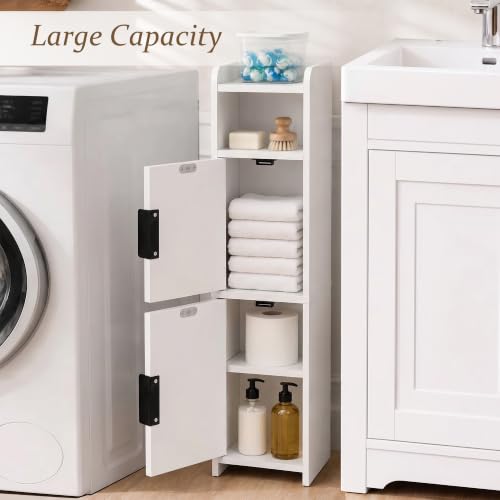 Small Bathroom Storage Cabinet,Corner Cabinet Narrow - Image 3