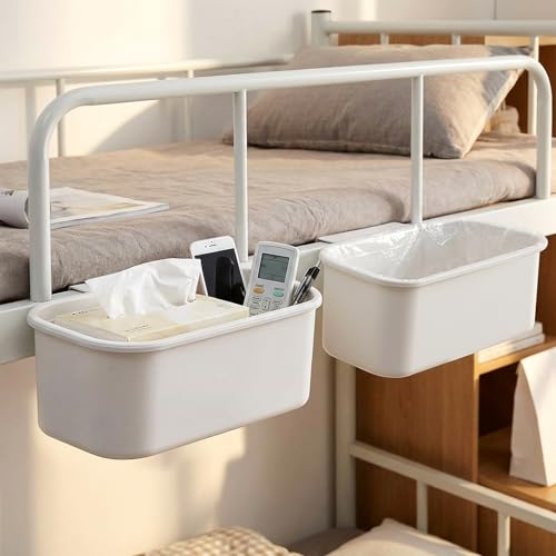 3 Pack Hanging Cup Holders, Bedside Caddy Organizer for Bunk Bed - Image 3