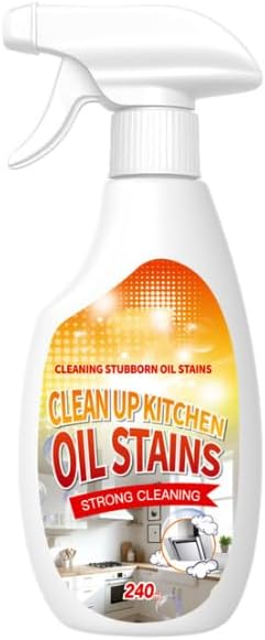 Heavy Duty Degreaser, Kitchen Heavy Duty Cleaner Spray Portable Degreasing Spray, Strong Grill Cleaner for Restaurant, All-Purpose Kitchen Pots and Pan Cleaner for Appliances Countertops Range Hoods