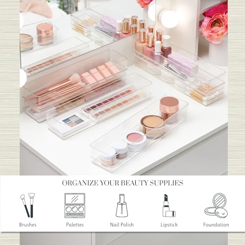 STORi SimpleSort 6-Piece Stackable Clear Drawer Organizer Set | - Image 4