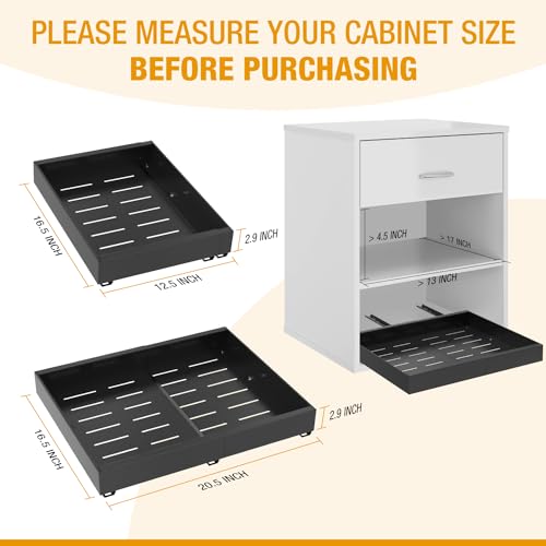 Expandable Pull Out Drawers for Cabinets(Black): Kit | Pull Out Organi - Image 3