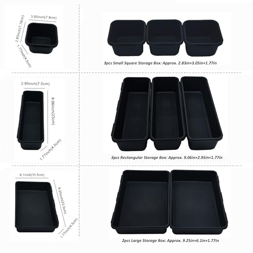 8-Pc Interlocking Drawer Organizer Trays for Desk,kitchen - Image 5
