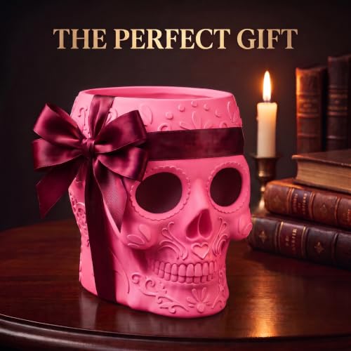 Sugar Skull Makeup Brush Holder, Makeup Organizer for Vanity - Image 7