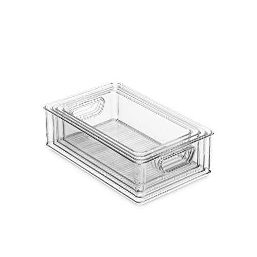 Munfix Set Of 16 Refrigerator Organizer Bins - Plastic Pantry - Image 3