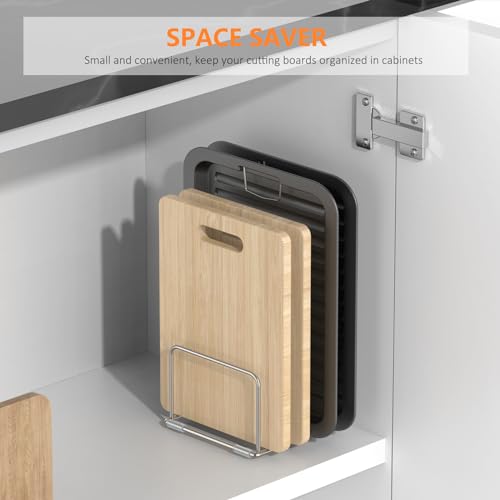 KORRTFID Cutting Board Holder Stand, Chopping Board Storage Rack - Image 7