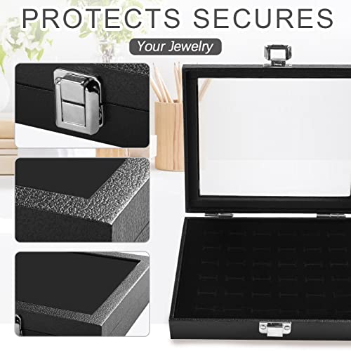 Barelove Jewelry Rings Storage Organizer Case, Black - Image 3