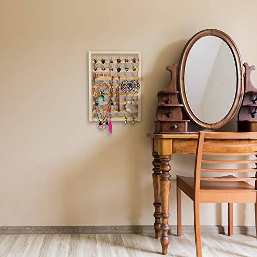 48-Spool Sewing Thread Rack, Wall-Mounted Wooden Organizer - Image 6