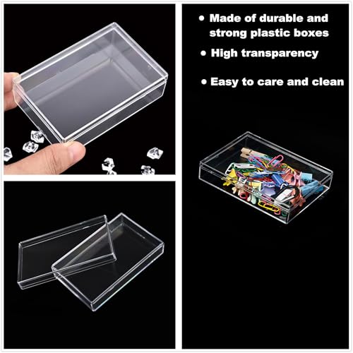4-Pack Small Acrylic Box with Lid Jewelry Storage Box - Image 4