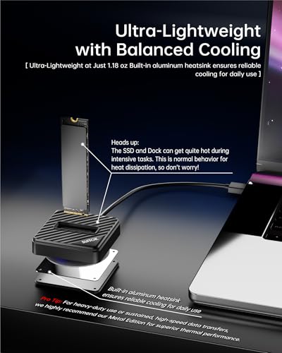 Tool-Free M.2 NVMe SATA SSD Reader Adapter with Storage Box - Image 7