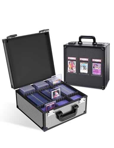 Carbon Fiber Graded Card Storage Box, TSA Lock Slab Case, Display - Image 2