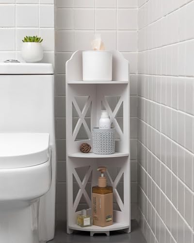 J JINXIAMU Corner Shelf Small Bathroom: Frees Up 65% Bath Space - Image 2