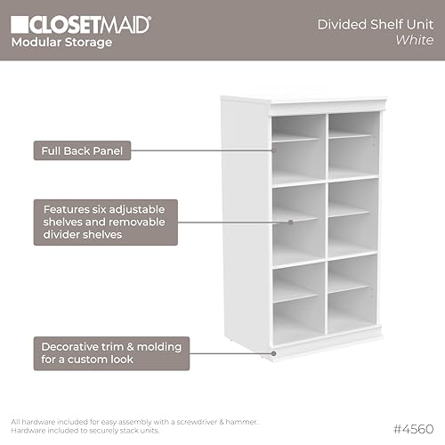 ClosetMaid Modular Storage Shelf Unit with 12 | Home Organization - Image 6