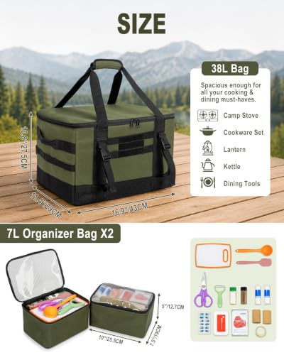 Tactical Camping Storage Bag - 38L Utility Camping Tote - Image 7