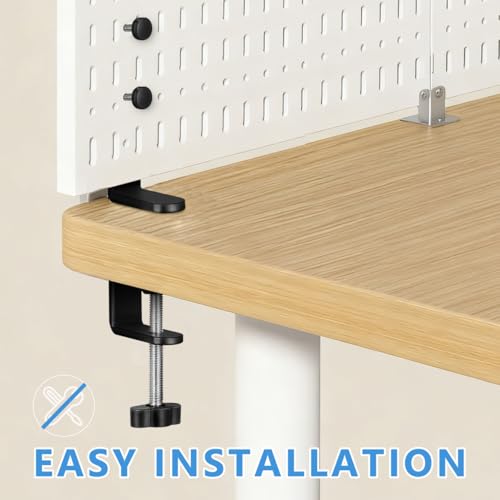 2Pcs Desk Clamp, Metal Pegboard Fixing Mount Extended Version - Image 6