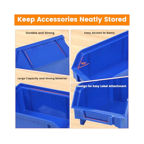 MaxWorks Wall Mount Storage Rack 30 Bin Heavy‑Duty Organizer - Image 6