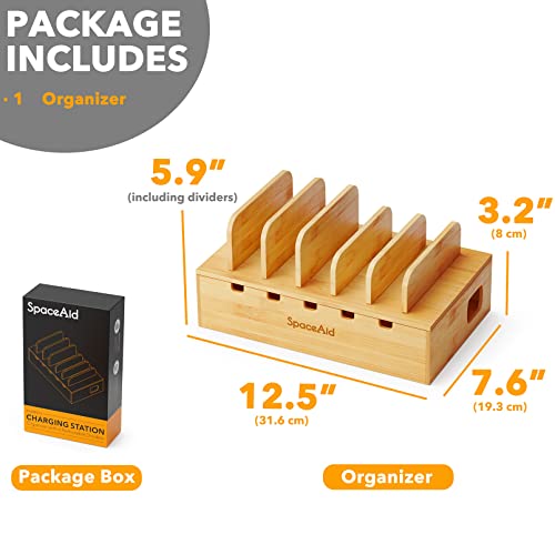 SpaceAid Bamboo Charging Station for Multiple Device | All Products - Image 7