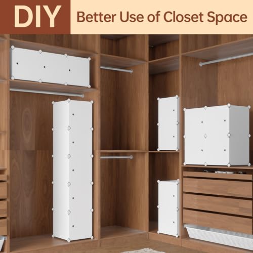 MAGINELS 5 Cube Storage Cabinet, Narrow Clothes Storage - Image 7
