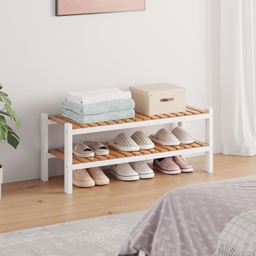 Bamboo Shoe Rack Organizer for Closet | Home Organization - Image 7