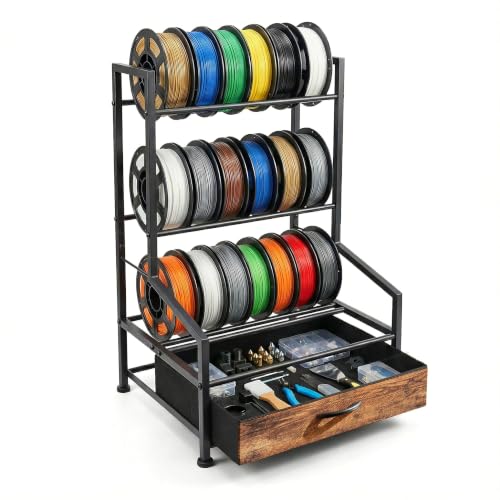 3D Printer Filament Storage Rack with Fabric Drawer - Image 2