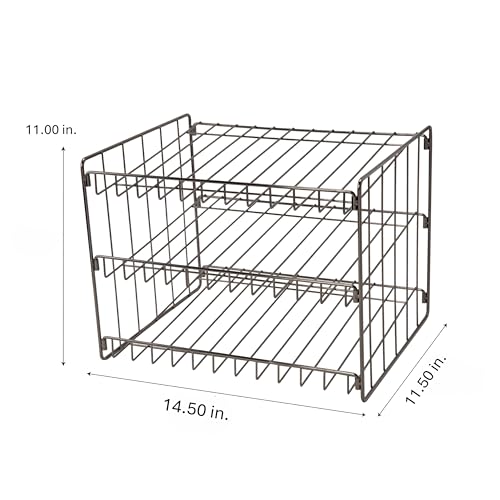 Kitchen Details 3 Tier Stackable Can Rack Organizer, Onyx - Image 3