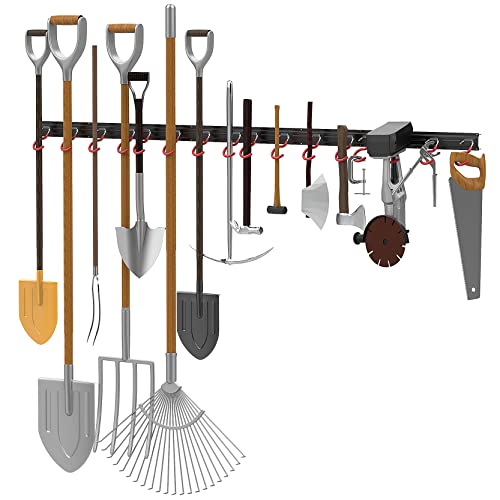 WALMANN All Metal 64 inch Wall Mount Garden Tool Organizer - Image 3