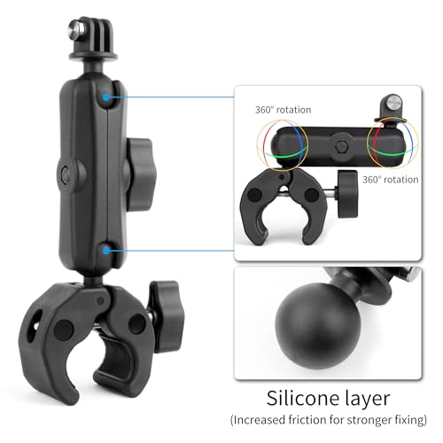 SOONSUN Heavy-Duty Super Clamp Mount for Insta360 and GoPro - Image 4
