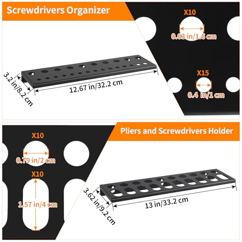 Wall Mount Hand Tool Storage Racks, Screwdriver Organizer - Image 3