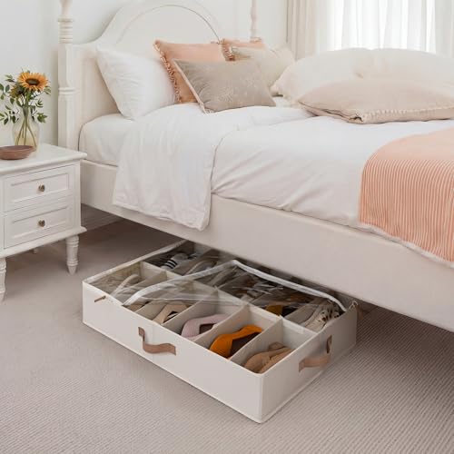 StorageWorks 2-Pack 24-Pair Under Bed Shoe Storage Organizer - Image 5