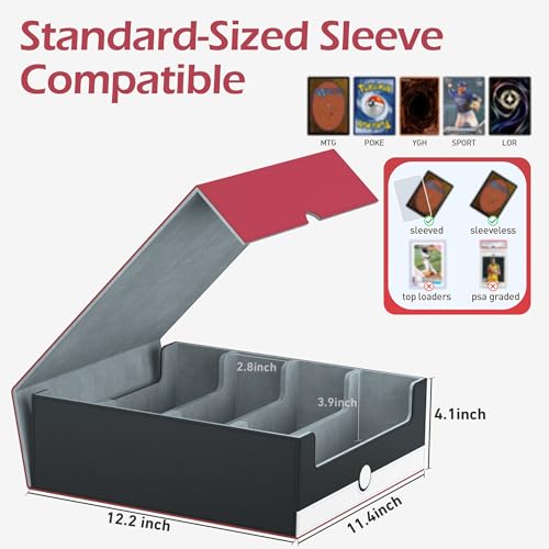 4-Row【3200+】 Trading Card Storage Box, Card Organizer - Image 3