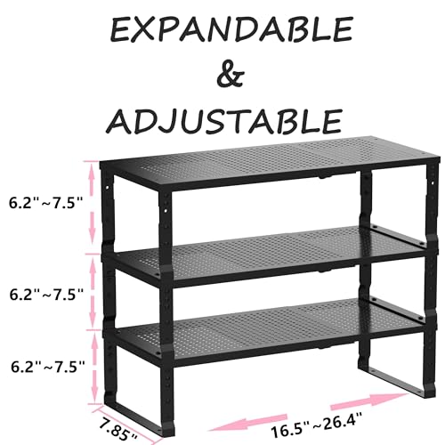 Metal Stackable Expandable Storage Shelf | Home Organization - Image 4