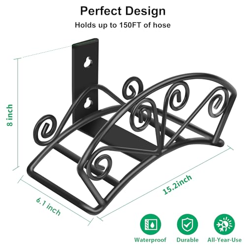 TomCare Garden Hose Holder, Heavy Duty 150 ft Capacity - Image 4