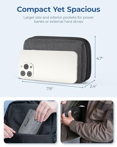 BAGSMART Electronics Travel Organizer for Cords, Zipper Pouch - Image 7