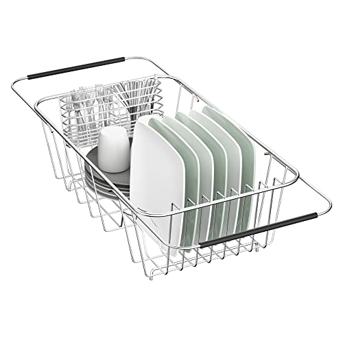 JAQ Over Sink Dish Drying Rack for Small Sink, Compact - Image 2
