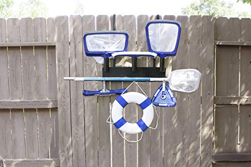 Poolmaster Outdoor Wall-Mounted Tool Organizer Rack - Image 3