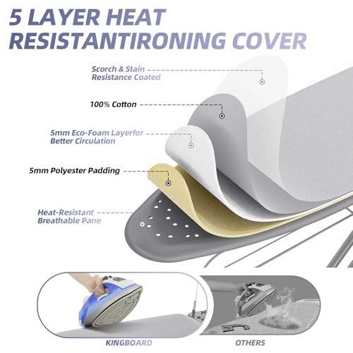 Multi Functional Ironing Board with Clothes Shelf and Cord Holder - Image 5