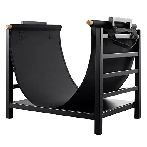 DOEWORKS Indoor Firewood Rack 18 Inch Fireplace Log Holder - Image 2