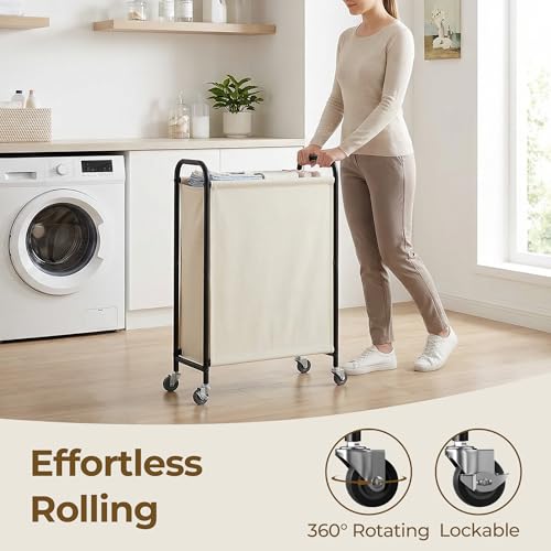 GRANNY SAYS Laundry Hamper, Slim Basket with Wheels and Handles - Image 6