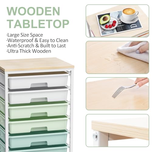 SYKIARIOL Rolling Cart with Drawers,Craft Organizers and Storage - Image 5