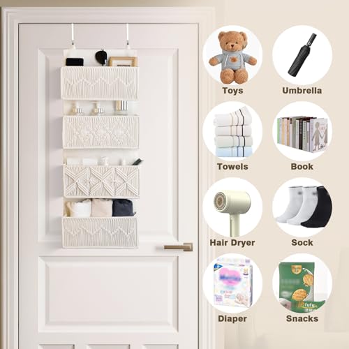 janebeauties Over the Door Organizer Macrame Boho Nu | All Products - Image 7