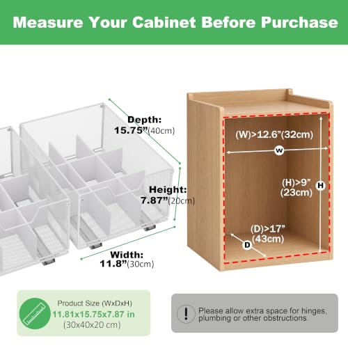 2 Pack Pull out Cabinet Organizer,Slide out Pantry S | All Products - Image 3