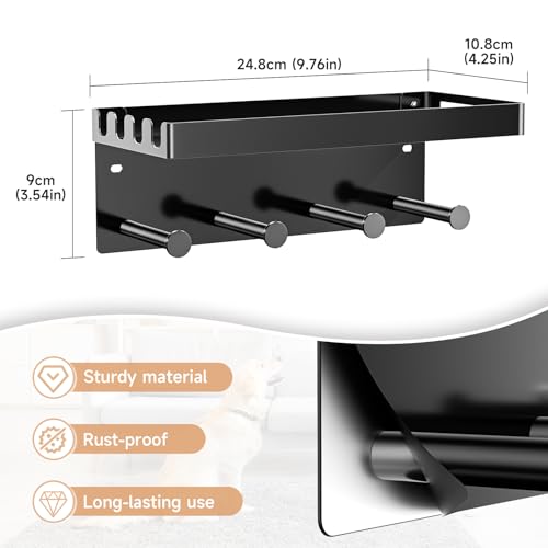 Dog Leash Holder for Wall, Key Holder Wall Mount - Image 4