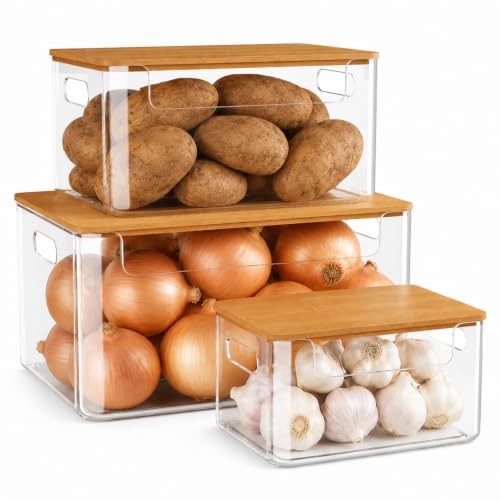 3 Pack Pantry Organizers and Storage Bins with Bambo | All Products - Image 2